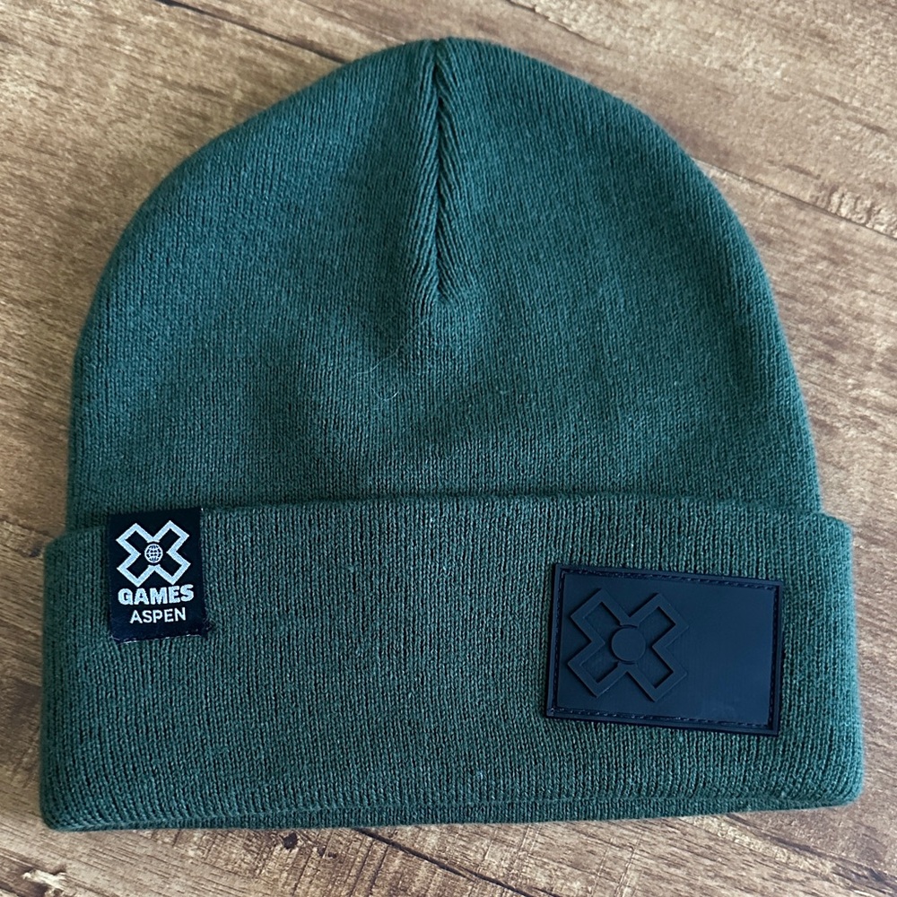 X Games Aspen Unisex Green Cuffed Beanie